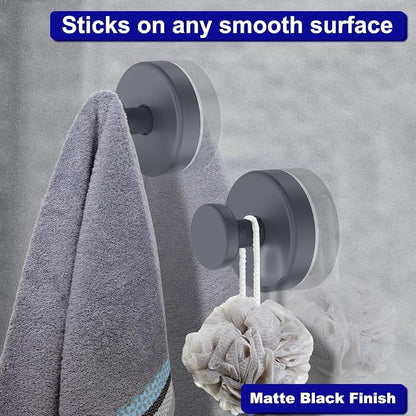 Suction Cup Hooks for Shower, Removable Towel Hooks for Bathroom Window Glass - Image 6