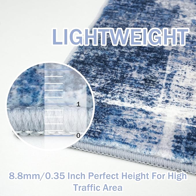 IOHOUZE Abstract Runner Rug 2x6 Ft Washable Runners - Image 5