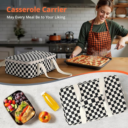 Insulated Casserole Carrier for Hot or Cold Food, Pie Carrier Bag Lunch Bag - Image 6