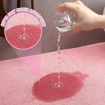 Hushee 2 Pack Extra Large Dish Drying Mat Microfiber Absorbent Dish Drying Pad - Image 3