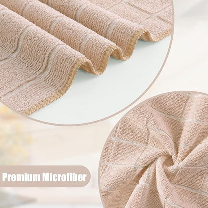 Homaxy Microfiber Kitchen Towels and Dishcloths Set, 12 Pack Soft and Absorbent - Image 2