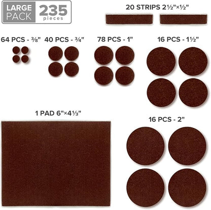Felt Furniture Pads X-PROTECTOR 235 PCS Premium Furniture Pads - Image 5
