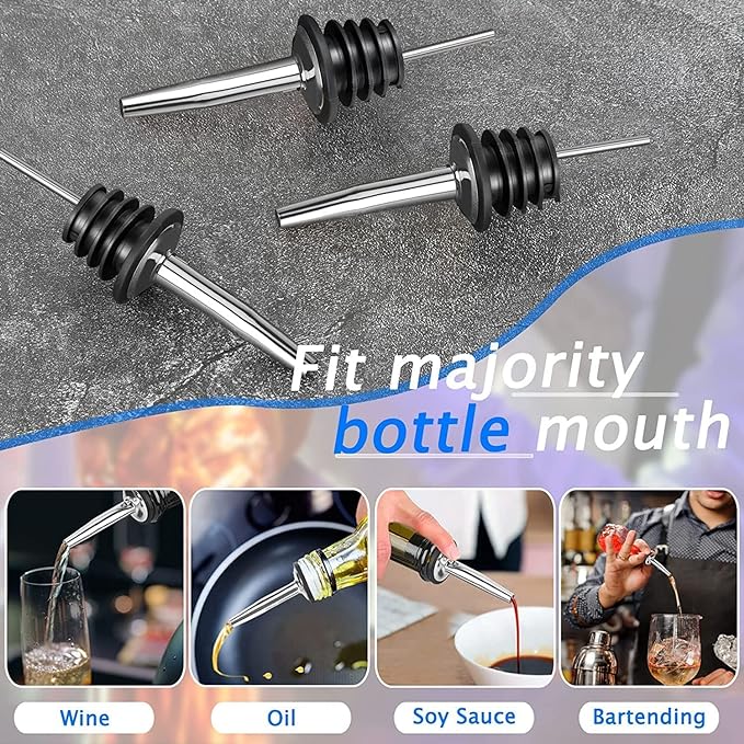 Pafusen 24 Pack Liquor Bottle Pourers, Liquor Pour Spout - Image 5
