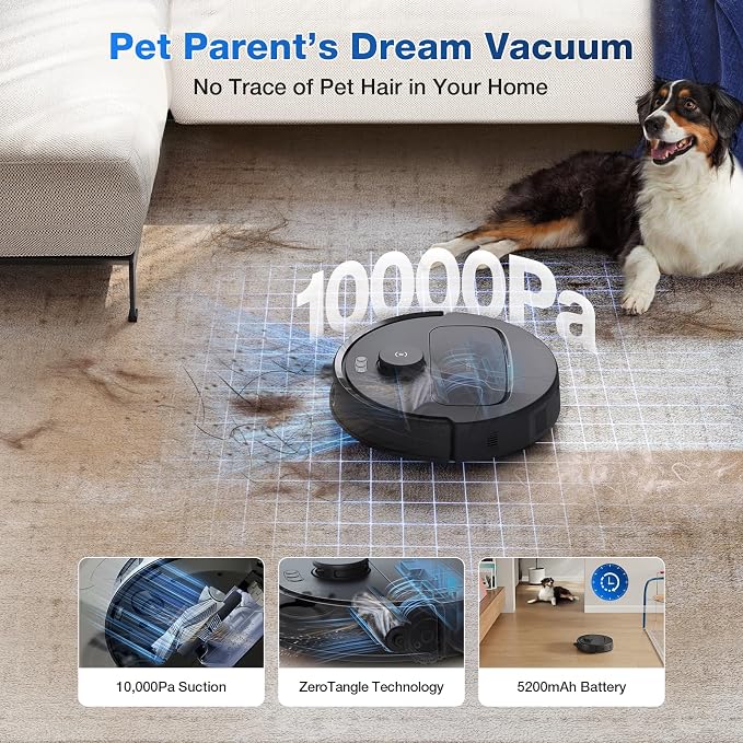 ECOVACS DEEBOT N30 Omni Robot Vacuum and Mop, 10000Pa Suction, TruEdge Adaptive - Image 3