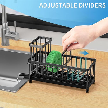 Cisily Sponge Holder for Kitchen Sink, Sink Caddy Organizer - Image 6