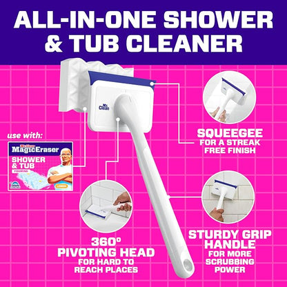 Mr. Clean Magic Eraser Shower & Tub Scrubber, Bathroom Cleaner, All in One - Image 8