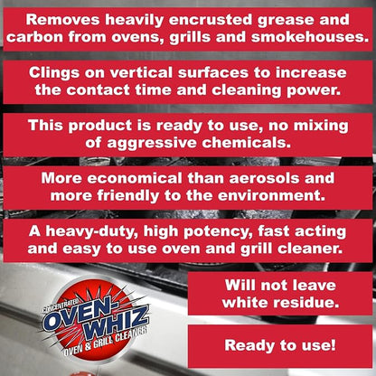 4 x 1 Gallon Oven-Whiz Oven & Grill Cleaner by FryOilSaver Co., Tough Stain - Image 9