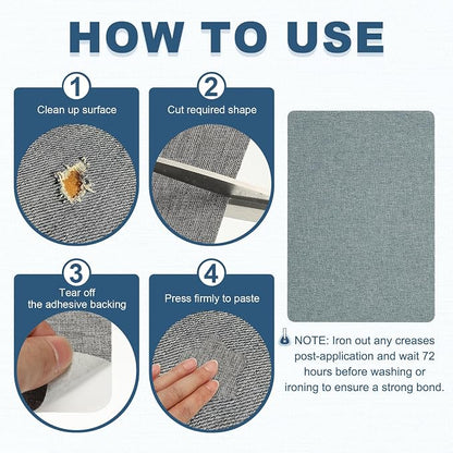 PATIKIL 8x11 Inch Linen Repair Patches - Image 4