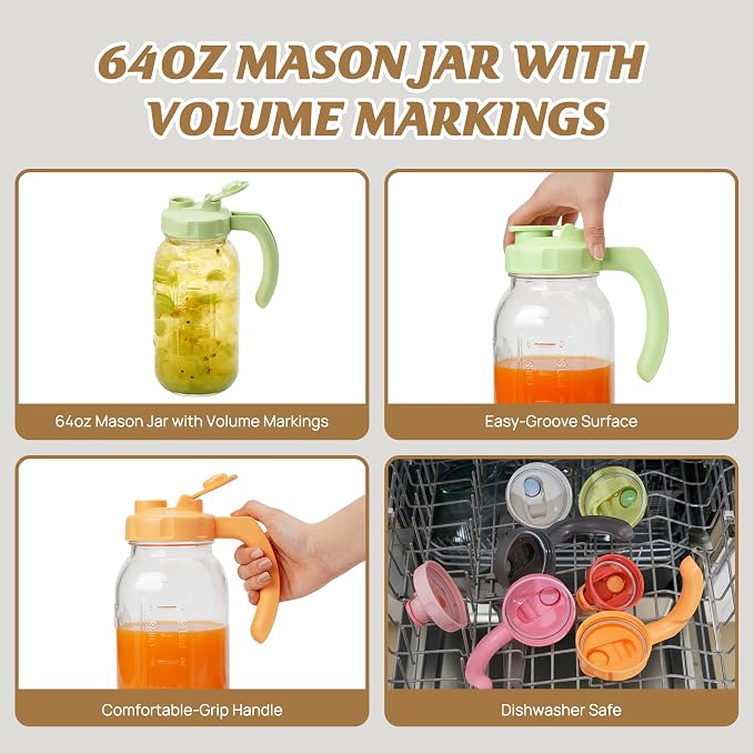 Soligt Glass Mason Jar Pitcher - Image 4