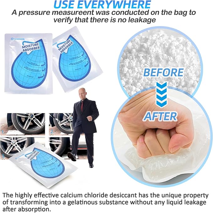 100 Gram 10 Packs Moisture Absorbers, Dehumidifier Bags - Image 2