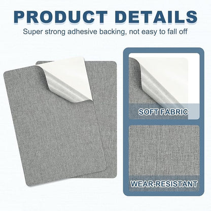 PATIKIL 8x11 Inch Linen Repair Patches, Light Gray - Image 3