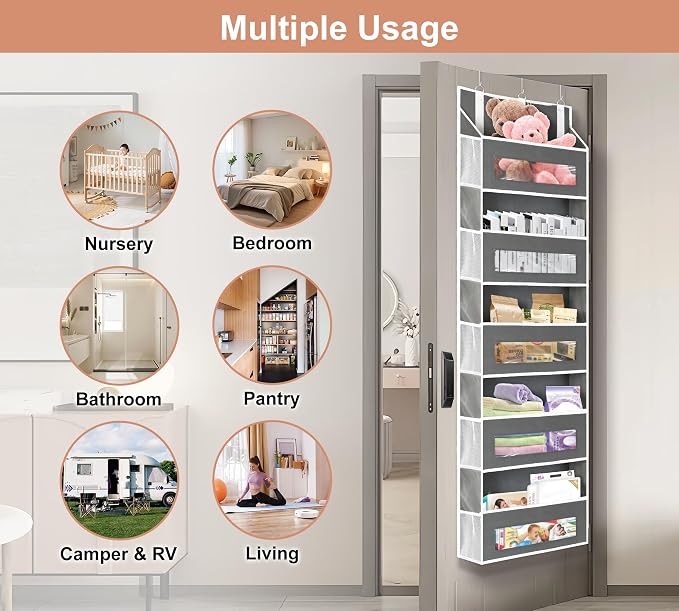 2 Packs 5-Tier Over The Door Organizer - Image 7