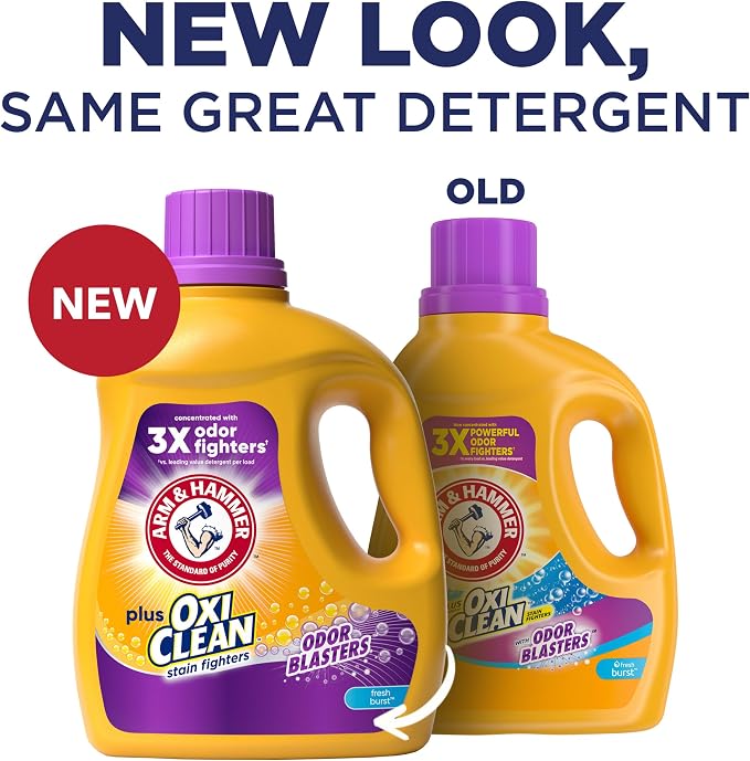 ARM & HAMMER Plus OxiClean Odor Blasters Fresh Burst, 77 Loads Liquid Laundry - Image 2