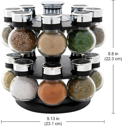Kamenstein Ellington 16 Jar Revolving Spice Rack - Image 4