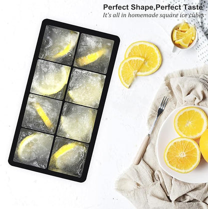 Bangp Large Ice Cube Tray for Whiskey, 2 Pack Stackable Big Ice Cube Molds Make - Image 4