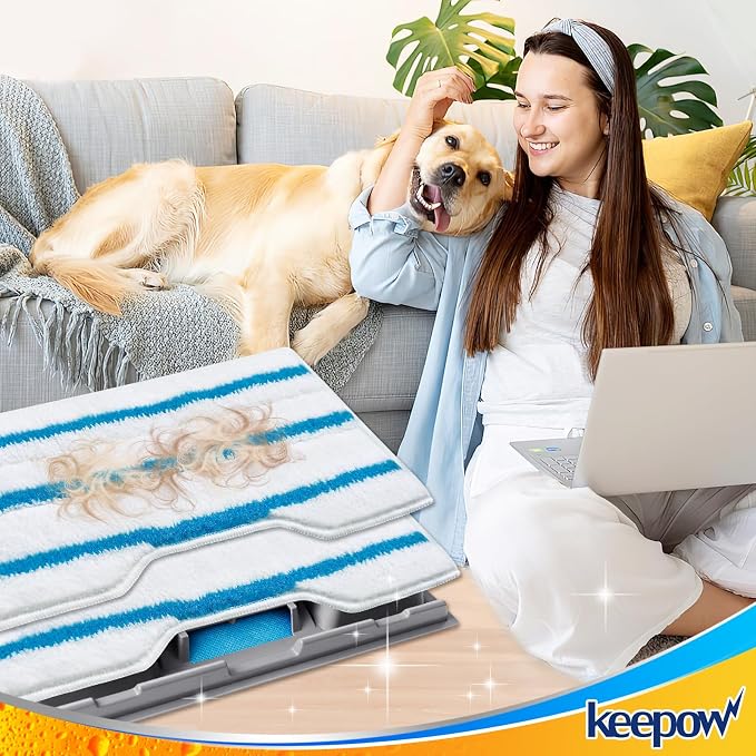KEEPOW Reusable Mop Replacement Pads, Mop Pads Refills Compatible - Image 7