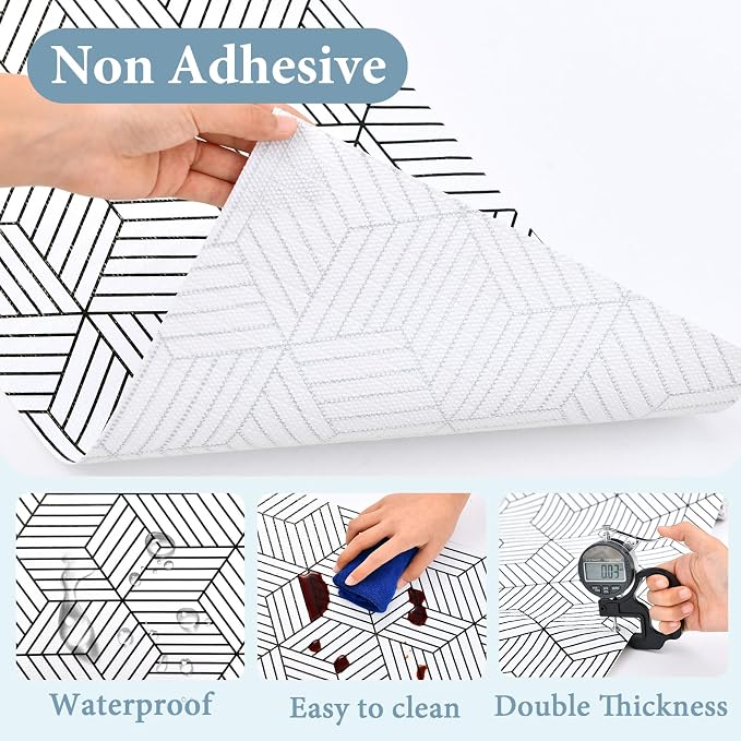 Shelf Liners for Kitchen Cabinets Non Adhesive Shelf Liner Paper Non-Slip - Image 5
