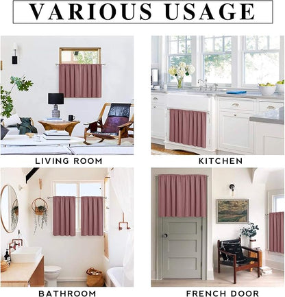 RYB HOME Bathroom Window Curtains - Image 7