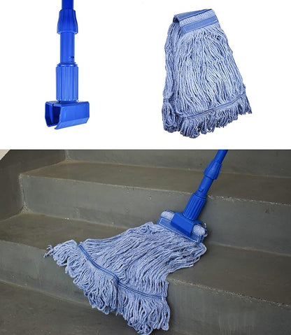 Mop Head Replacement Commercial Heavy Duty String Blue Wet Mop Heads - Image 7