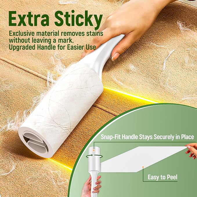 Lint Roller for Pet Hair Extra Sticky, 800 Sheets - Image 2