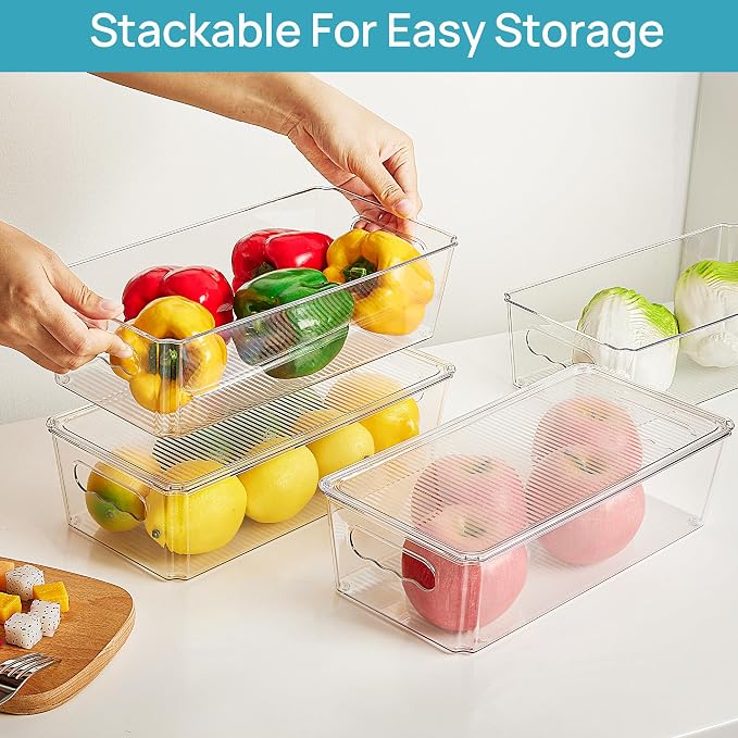 Vtopmart 2pcs Clear Organizers and Storage Bins - Image 5