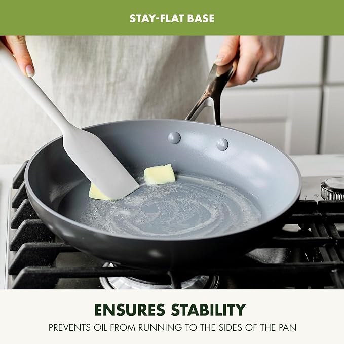 GreenPan Valencia Pro Hard Anodized Healthy Ceramic Nonstick 8" and 10" Frying - Image 9