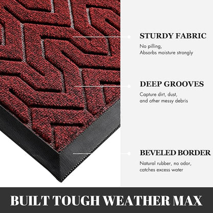 Yimobra Extra Large Door Mat Outside Entrance 60x32, Waterproof Heavy Duty - Image 4