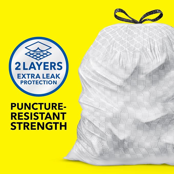 Glad ForceFlex Tall Kitchen Trash Bags, 13 Gallon, Gain Fresh Clean - Image 2