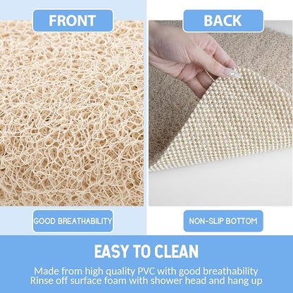 Non Slip Bathtub Mat, Foot Scrubber Anti Slip Fast Drying Shower Mat - Image 4