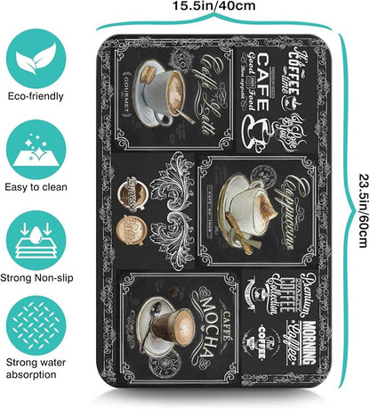 Absorbent Coffee Bar Mat - Image 5