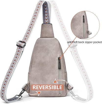 Sling Bag Crossbody Bags for Women Small Cross Body Bag Fanny Packs Chest Sling Purse for Daily Travel Leisure Sport