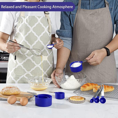 Measuring Cups and Spoons Set of Huygens Kitchen Gadgets 10 Pieces, Stackable - Image 7
