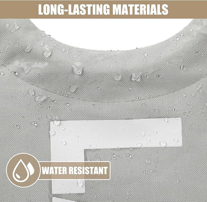 DOKEHOM 90L Large Laundry Basket, Collapsible Laundry Bag, Freestanding Tall Clothes Hamper, Foldable Washing Bin (Grey)