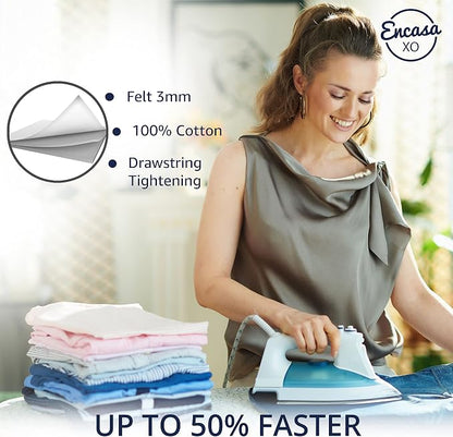Encasa XO Ironing Board Cover and Pad 28"x12" - Image 4