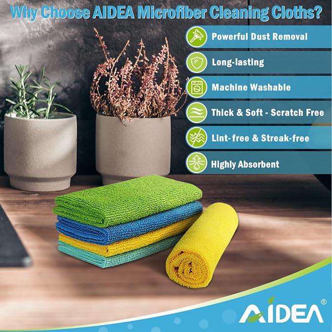 AIDEA Microfiber Cleaning Cloth, Microfiber Towels - Image 2