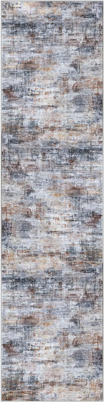 IOHOUZE Abstract Runner Rug 3x12 Ft Washable Runners - Image 9