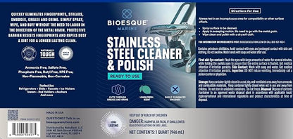 Bioesque Marine Stainless Steel Cleaner & Polish, 32 Fluid Ounce - Image 2