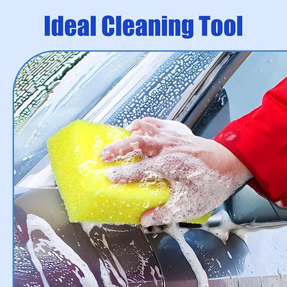 DECOHS 2 Pcs Bug Scrubber Sponge- Reusable Car Bug & Tar Remover Sponge- Car - Image 4