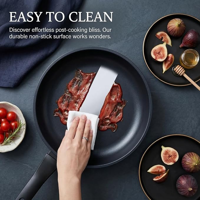 Nonstick Frying Pan Skillet, 12 Inch Frying Pan Skillet, Egg pans, Omelette Pan - Image 2