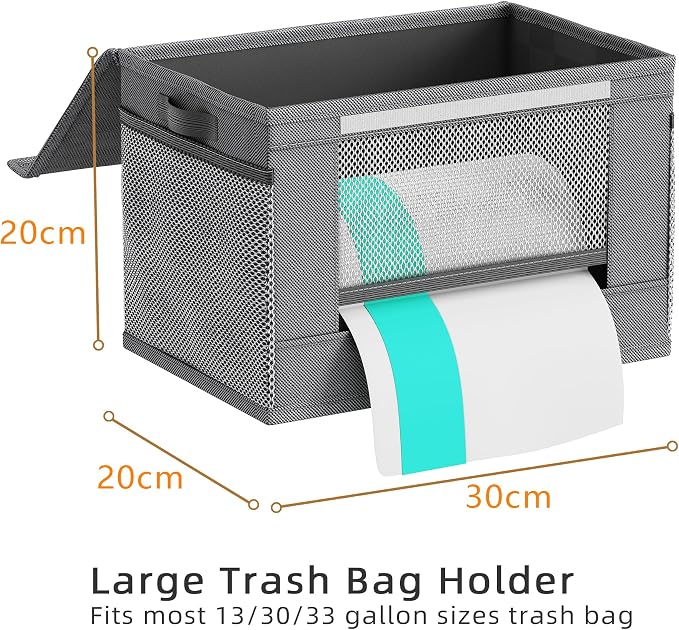 2 Pack Extra Large Trash Bag Holder Dispenser, Oxford Cloth Garbage Bag Storage - Image 2