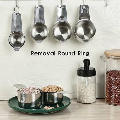 Measuring Cups Set, Stainless Steel Measuring Cup Set 7, 18/8 Stainless Steel - Image 8