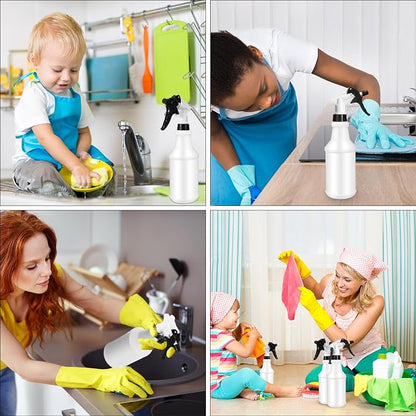 Eccliy 12 Pcs 16 Oz Plastic Spray Bottle, Adjustable Empty Reusable Sprayer - Image 5