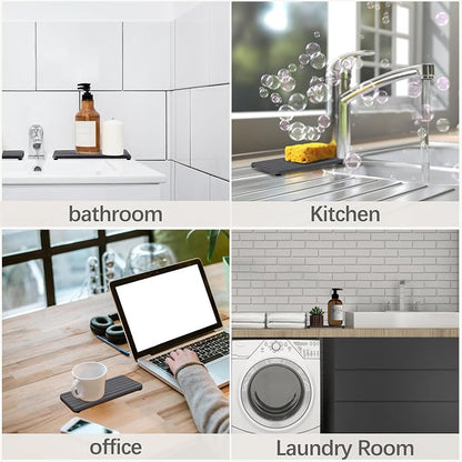 Set of 4 Water Absorbent Diatomite Coasters, Diatomaceous Earth Kitchen Soap - Image 6