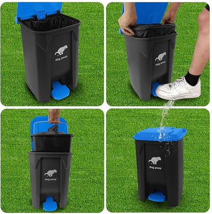 Dog Poop Trash Can Outside, 20L/5Gallon Dog Waste Trash Can - Image 4