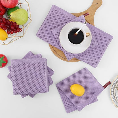 Homaxy 100% Cotton Waffle Weave Kitchen Dish Cloths, Ultra Soft Absorbent Quick - Image 7