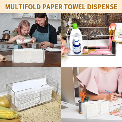 2 Pack Acrylic Paper Towel Holder, Countertop Napkin Dispenser - Image 7