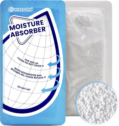 25 Gram 10 Packs Moisture Absorbers Packs, Leakproof Desiccant Dehumidifier Bags by Wisesorb