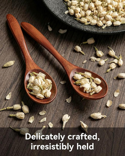 8Pcs Small Wooden Spoons for Eating, Wood Honey Spoon for Tea, Coffee&Soup - Image 3