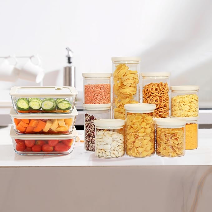 Urban Green Glass Food Storage Jar - Image 5