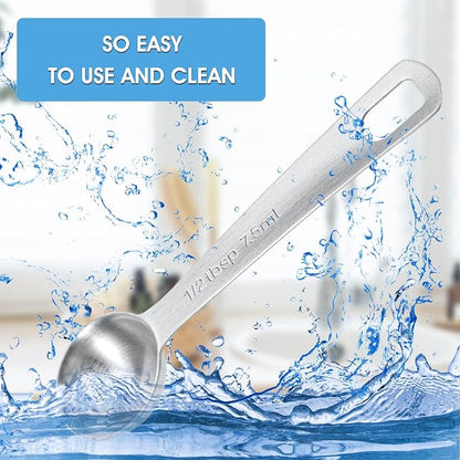 5 PCS Measuring Spoons Tablespoon Measuring Spoon 1/2 tbsp Stainless Steel - Image 5